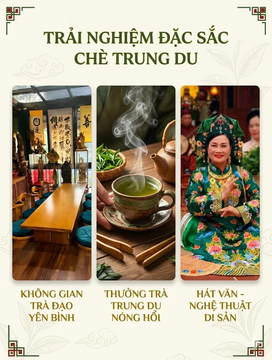 Ba trải nghiệm – Không gian Trúc Lâm, Danh trà Trung Du và Hát Văn